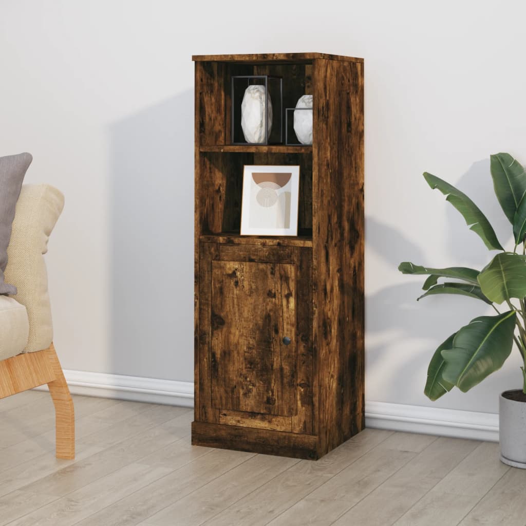 vidaXL Highboard Smoked Oak 36x35,5x103,5 cm Engineered Wood