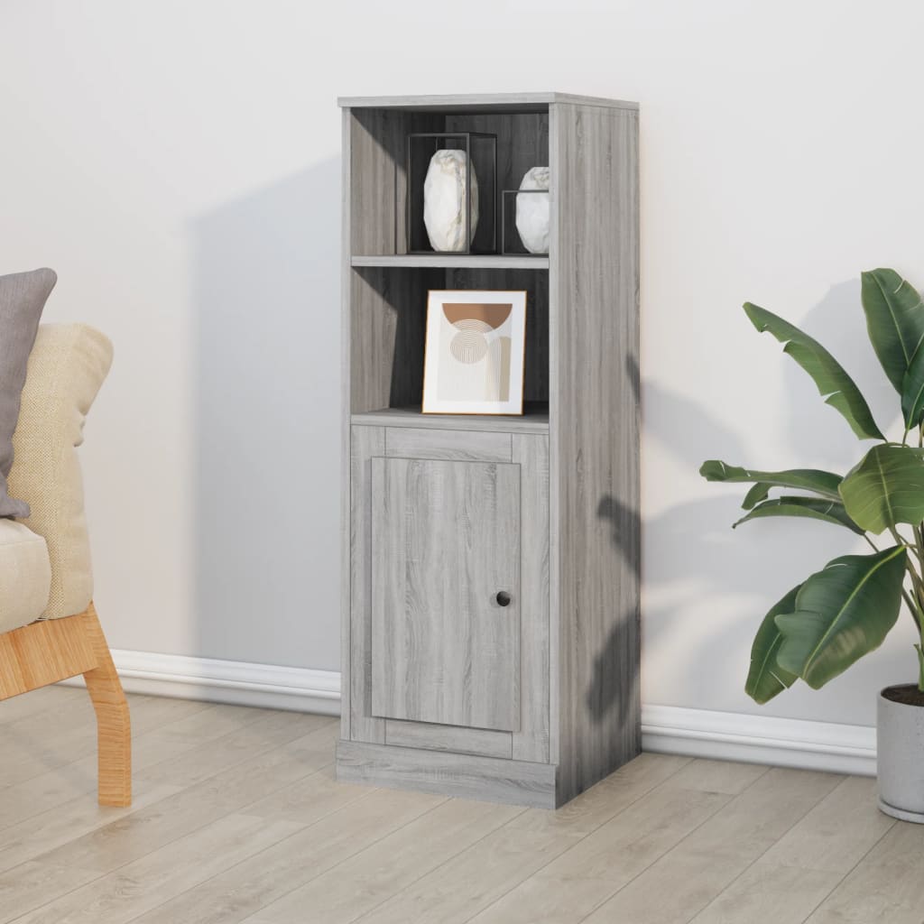 vidaXL Highboard Grey Sonoma 36x35,5x103,5 cm Engineered Wood