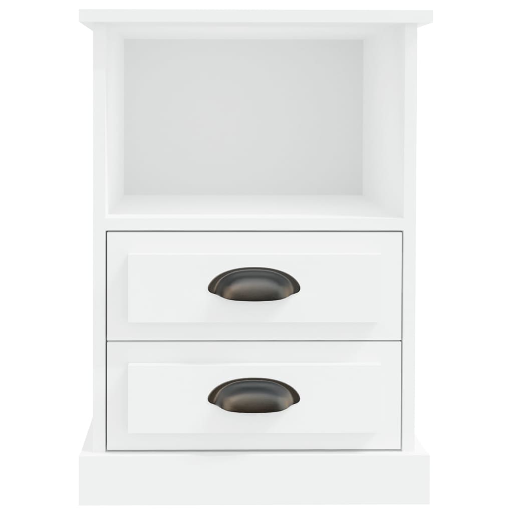vidaXL Bedside Cabinet White 43x36x60 cm