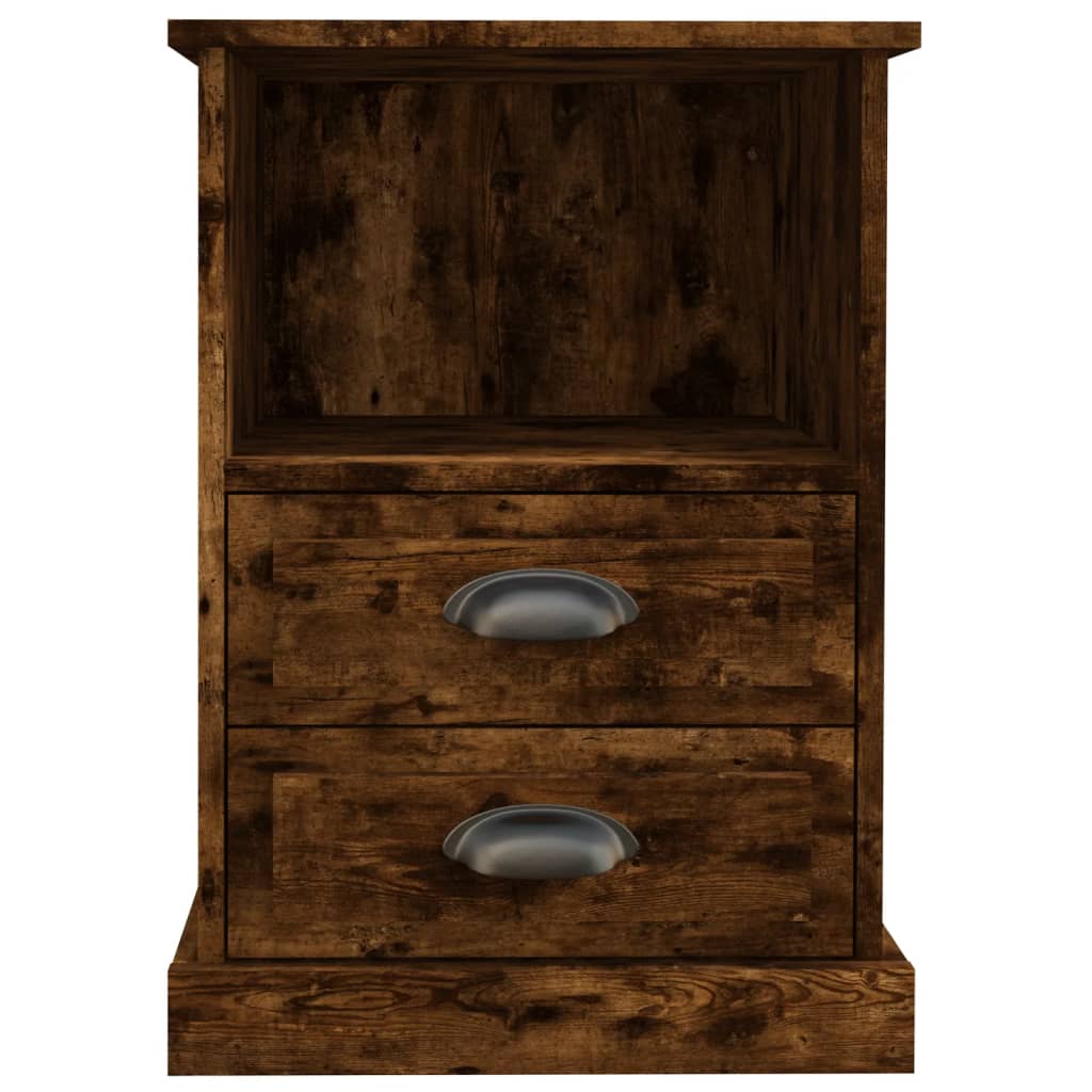 vidaXL Bedside Cabinet Smoked Oak 43x36x60 cm