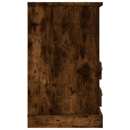 vidaXL Bedside Cabinet Smoked Oak 43x36x60 cm