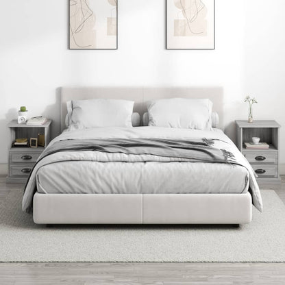 vidaXL Bedside Cabinets 2 pcs Grey Sonoma 43x36x60 cm
