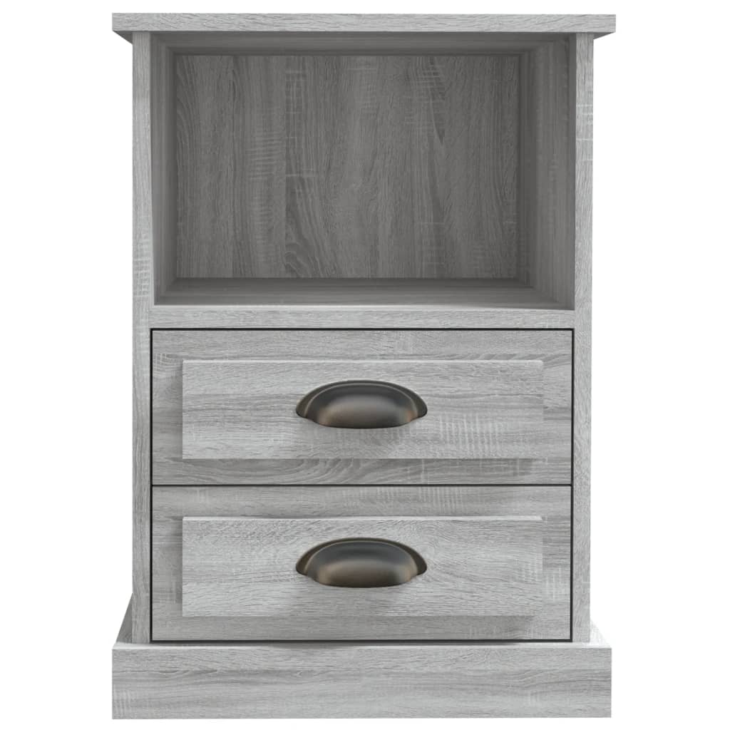 vidaXL Bedside Cabinets 2 pcs Grey Sonoma 43x36x60 cm