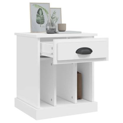 vidaXL Bedside Cabinets 2 pcs White 43x36x50 cm