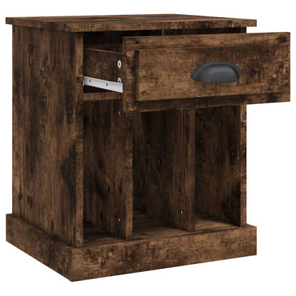 vidaXL Bedside Cabinet Smoked Oak 43x36x50 cm