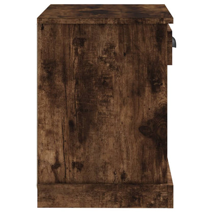 vidaXL Bedside Cabinet Smoked Oak 43x36x50 cm