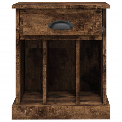 vidaXL Bedside Cabinets 2 pcs Smoked Oak 43x36x50 cm
