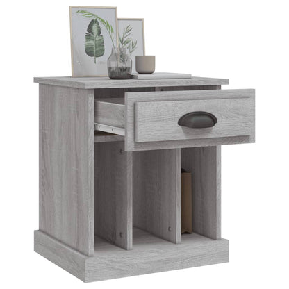 vidaXL Bedside Cabinet Grey Sonoma 43x36x50 cm