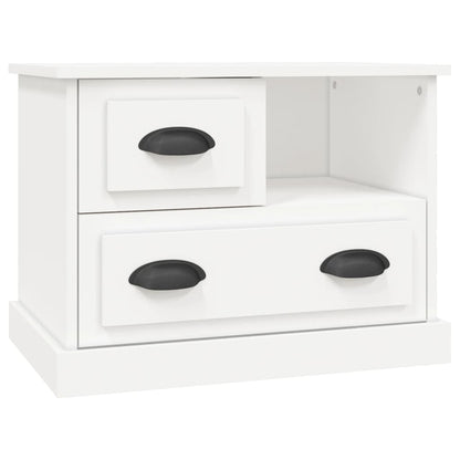 vidaXL Bedside Cabinet White 60x39x45 cm