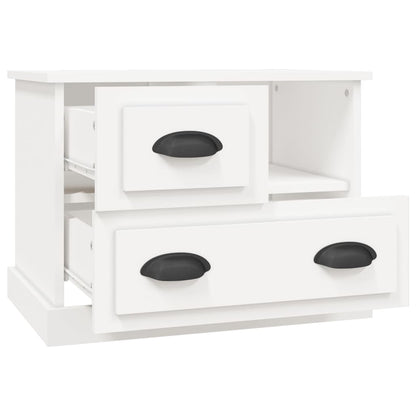 vidaXL Bedside Cabinet White 60x39x45 cm