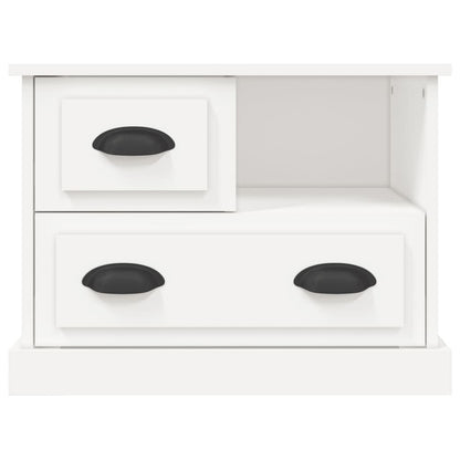 vidaXL Bedside Cabinet White 60x39x45 cm