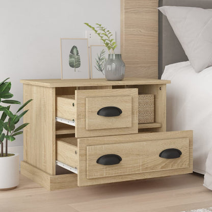vidaXL Bedside Cabinet Sonoma Oak 60x39x45 cm