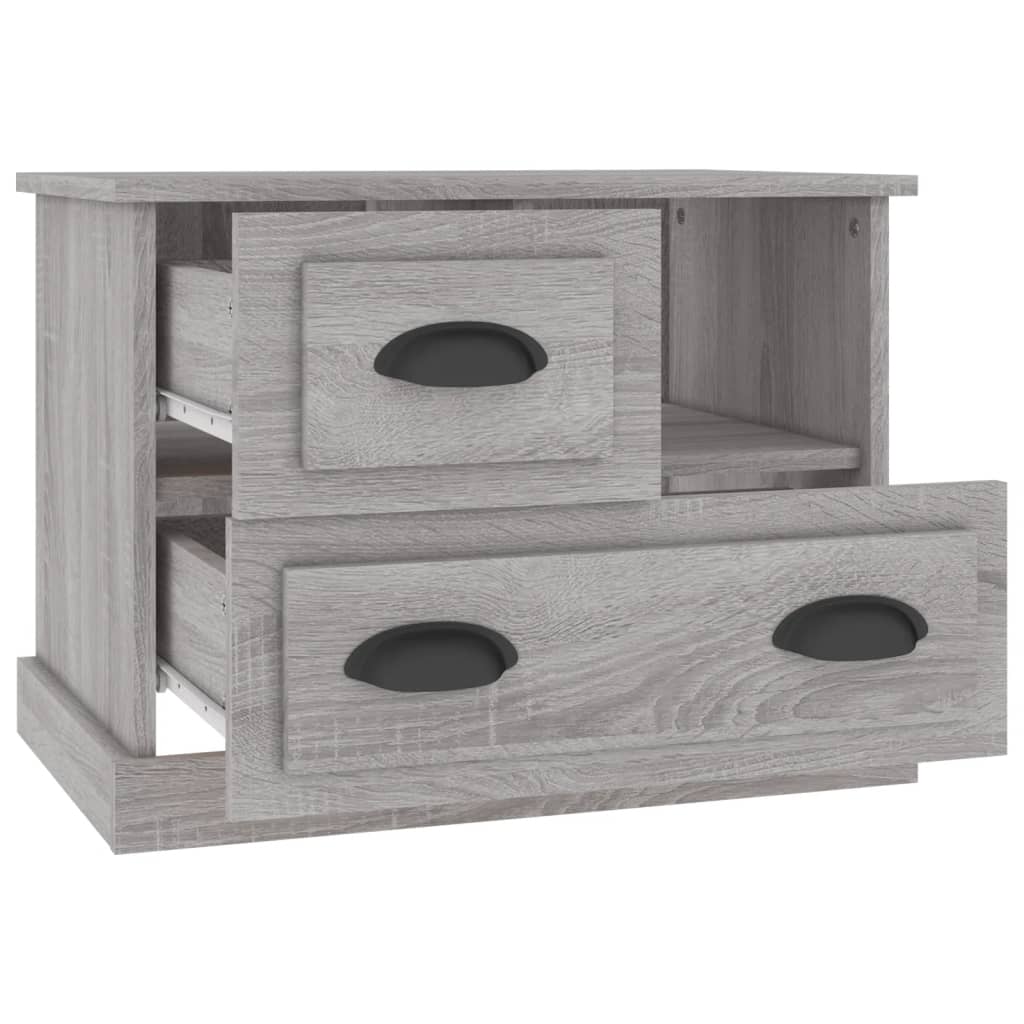 vidaXL Bedside Cabinet Grey Sonoma 60x39x45 cm