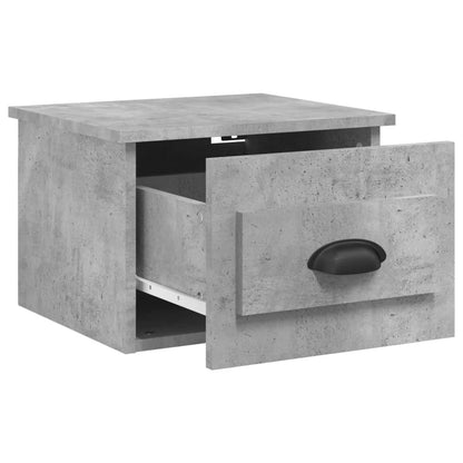 vidaXL Wall-mounted Bedside Cabinets 2 pcs Concrete Grey 41.5x36x28cm