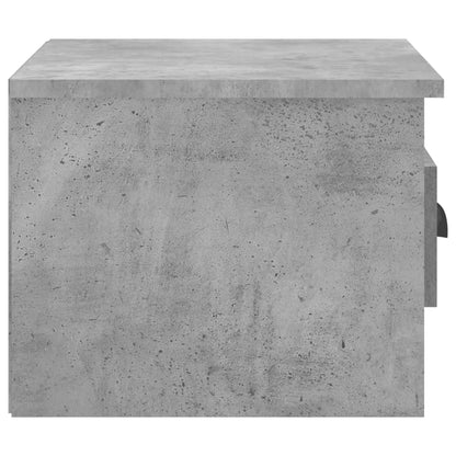vidaXL Wall-mounted Bedside Cabinets 2 pcs Concrete Grey 41.5x36x28cm