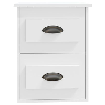 vidaXL Wall-mounted Bedside Cabinet White 41.5x36x53cm