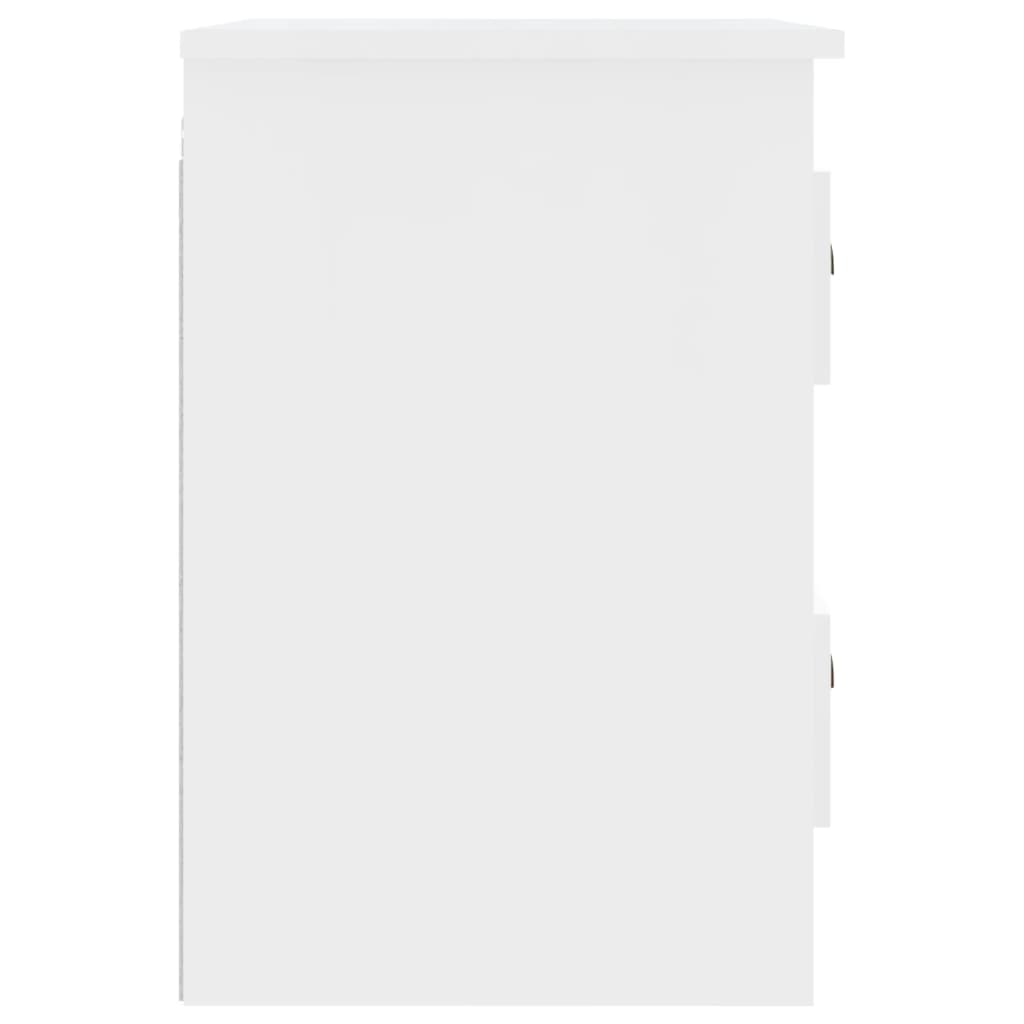 vidaXL Wall-mounted Bedside Cabinet White 41.5x36x53cm