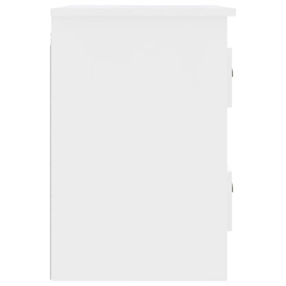 vidaXL Wall-mounted Bedside Cabinet White 41.5x36x53cm