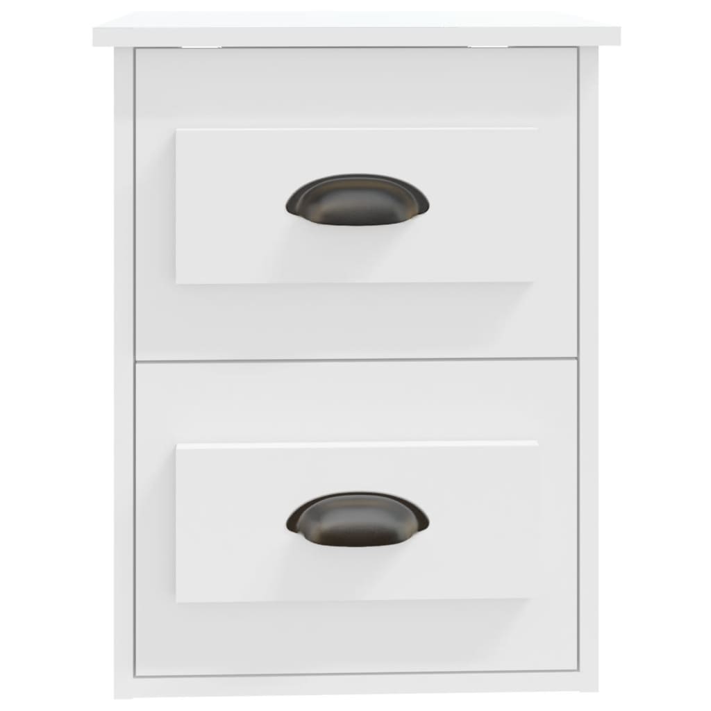 vidaXL Wall-mounted Bedside Cabinets 2 pcs White 41.5x36x53cm