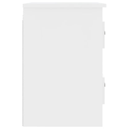 vidaXL Wall-mounted Bedside Cabinet High Gloss White 41.5x36x53cm
