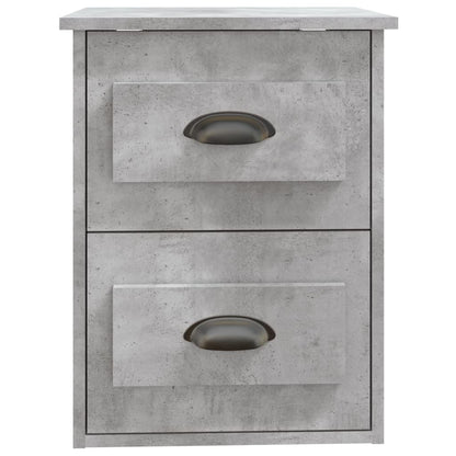 vidaXL Wall-mounted Bedside Cabinets 2 pcs Concrete Grey 41.5x36x53cm