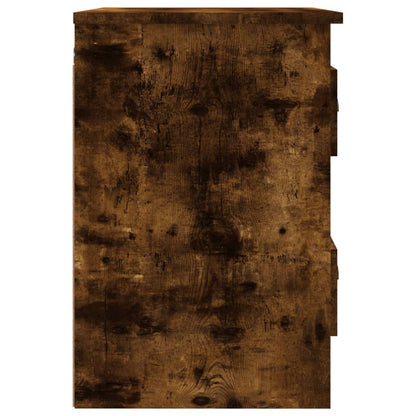 vidaXL Wall-mounted Bedside Cabinet Smoked Oak 41.5x36x53cm