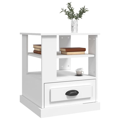 vidaXL Side Table White 50x50x60 cm Engineered Wood