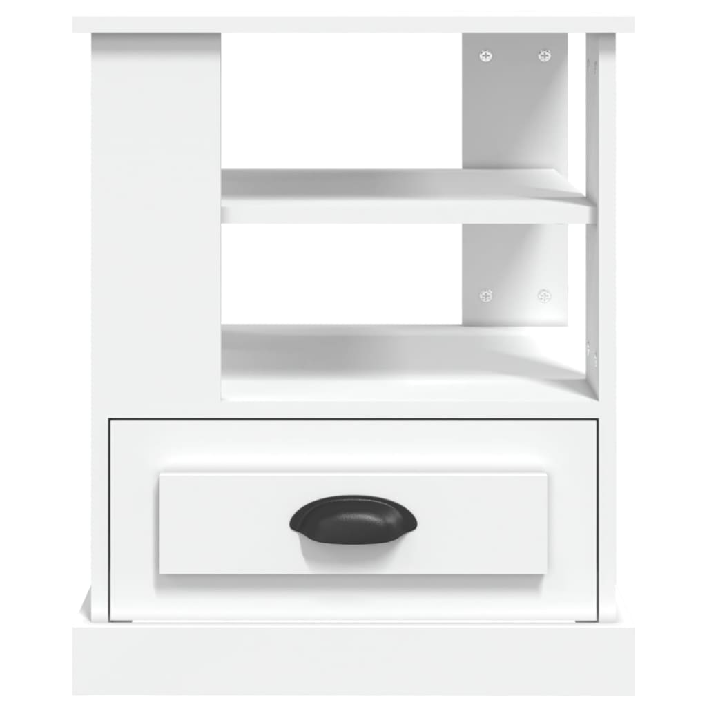vidaXL Side Table White 50x50x60 cm Engineered Wood