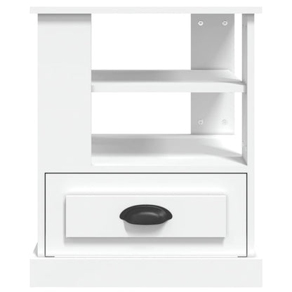 vidaXL Side Table White 50x50x60 cm Engineered Wood