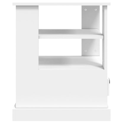 vidaXL Side Table White 50x50x60 cm Engineered Wood