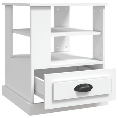 vidaXL Side Table White 50x50x60 cm Engineered Wood