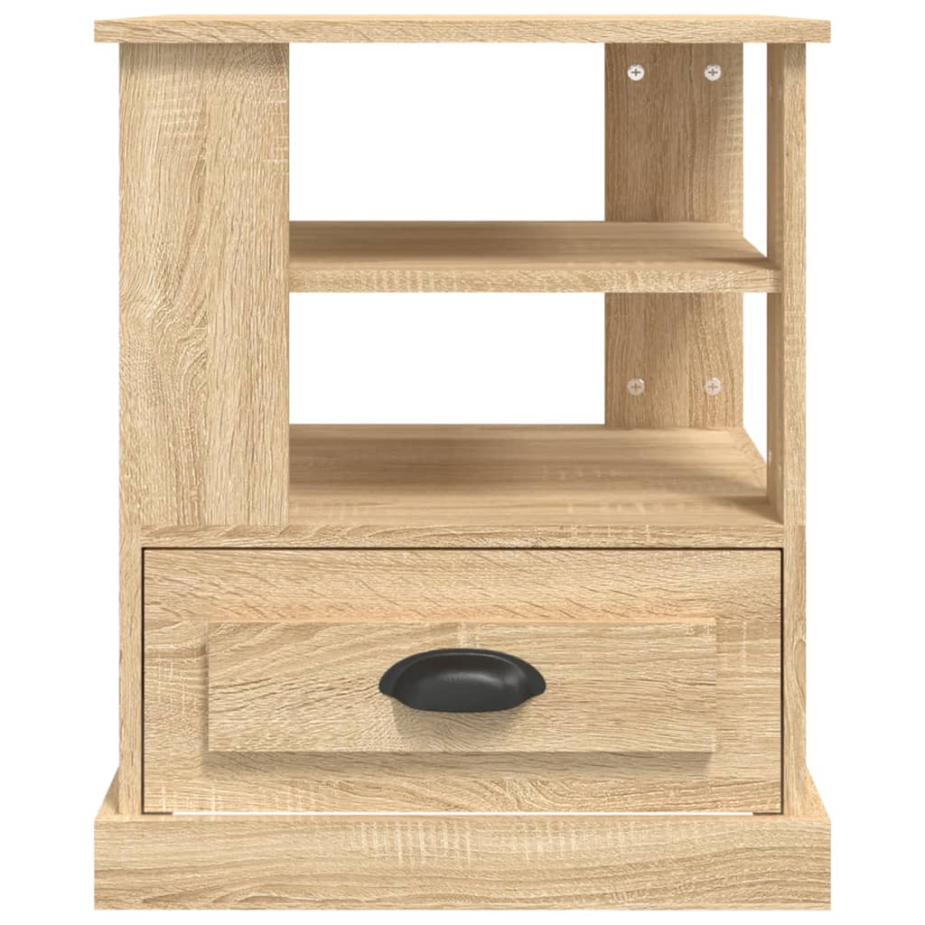vidaXL Side Table Sonoma Oak 50x50x60 cm Engineered Wood
