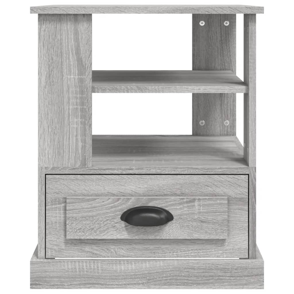 vidaXL Side Table Grey Sonoma 50x50x60 cm Engineered Wood