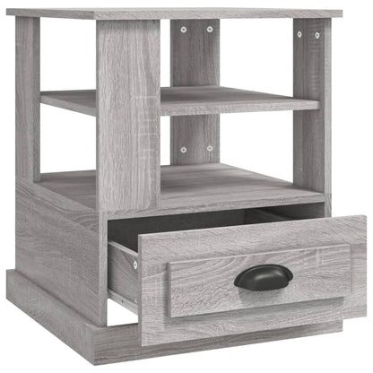 vidaXL Side Table Grey Sonoma 50x50x60 cm Engineered Wood