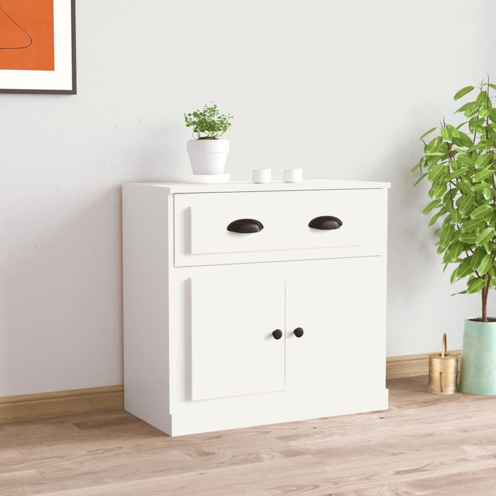 vidaXL Sideboard White 70x35,5x67,5 cm Engineered Wood