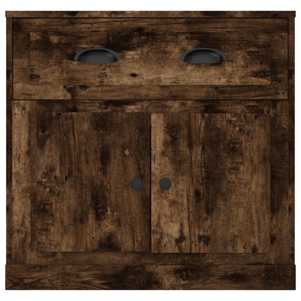 vidaXL Sideboard Smoked Oak 70x35.5x67.5 cm Engineered Wood