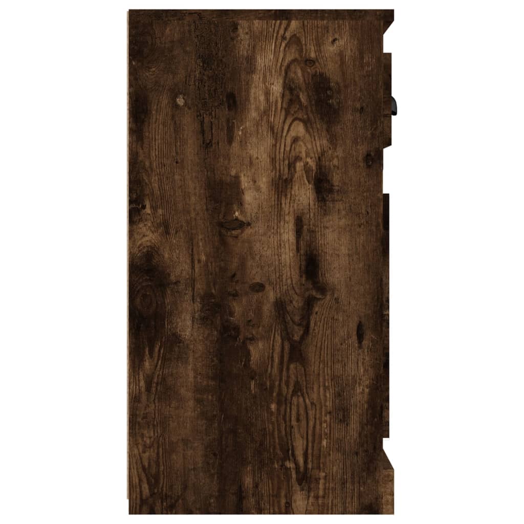 vidaXL Sideboard Smoked Oak 70x35.5x67.5 cm Engineered Wood