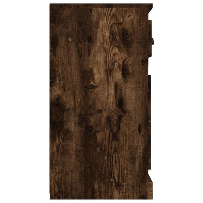 vidaXL Sideboard Smoked Oak 70x35.5x67.5 cm Engineered Wood