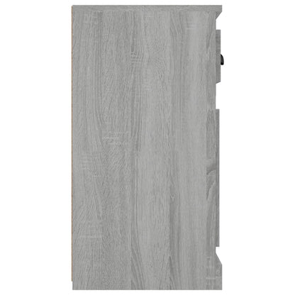 vidaXL Sideboard Grey Sonoma 70x35.5x67.5 cm Engineered Wood