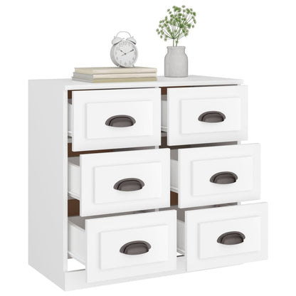 vidaXL Sideboard White 70x35,5x67,5 cm Engineered Wood