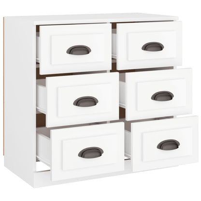 vidaXL Sideboard White 70x35,5x67,5 cm Engineered Wood