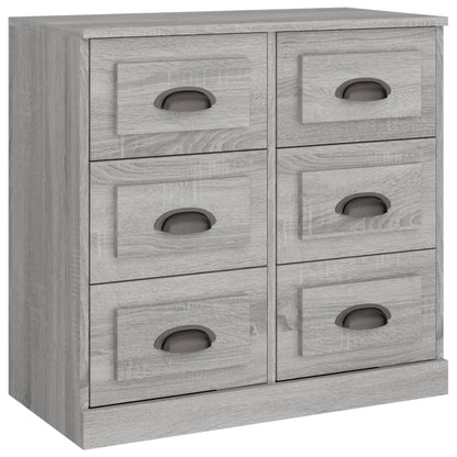 vidaXL Sideboard Grey Sonoma 70x35.5x67.5 cm Engineered Wood