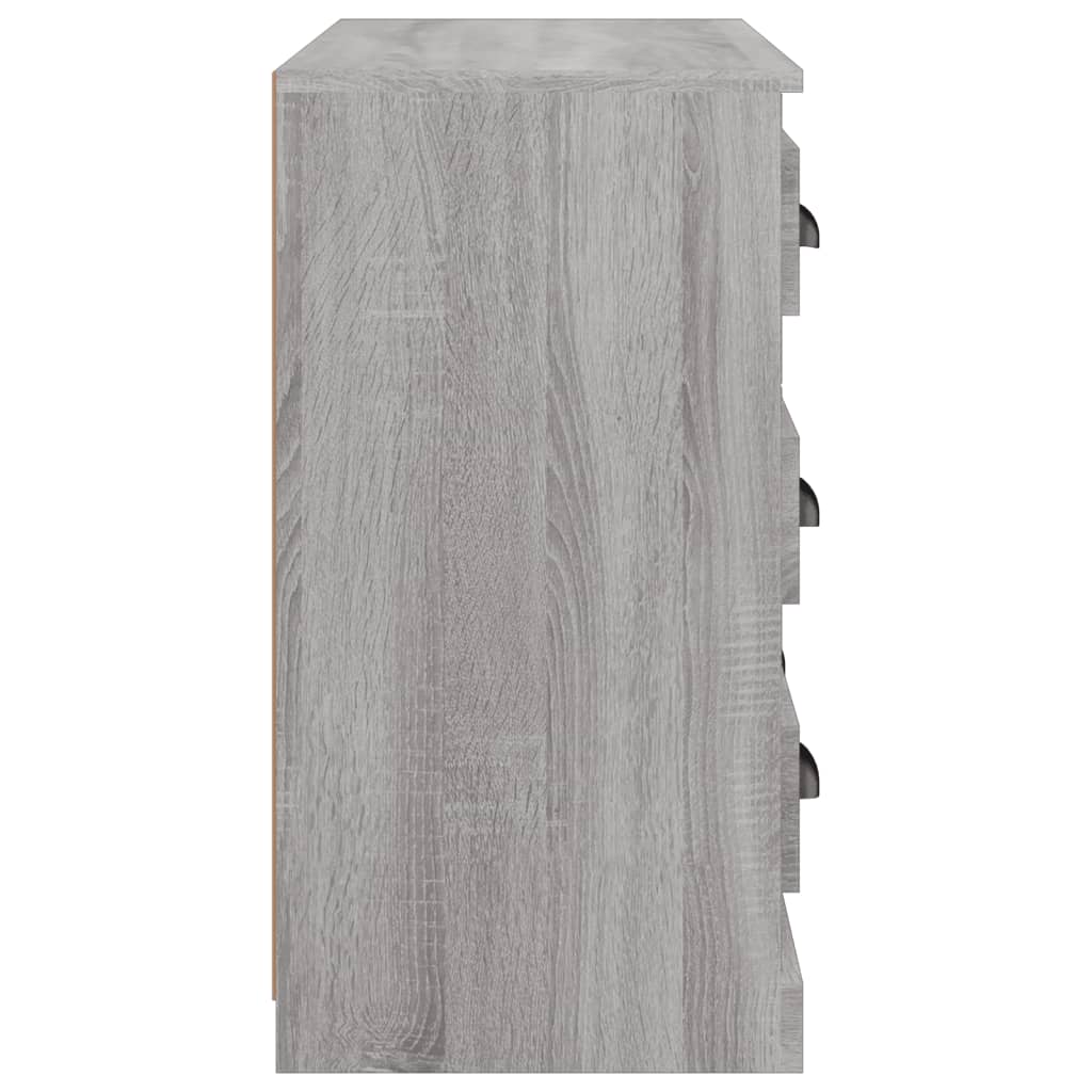 vidaXL Sideboard Grey Sonoma 70x35.5x67.5 cm Engineered Wood