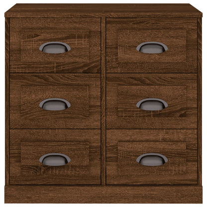 vidaXL Sideboard Brown Oak 70x35.5x67.5 cm Engineered Wood