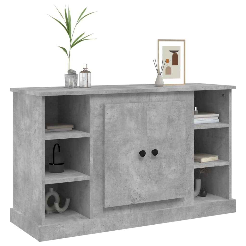 vidaXL Sideboard Concrete Grey 100x35,5x60 cm Engineered Wood