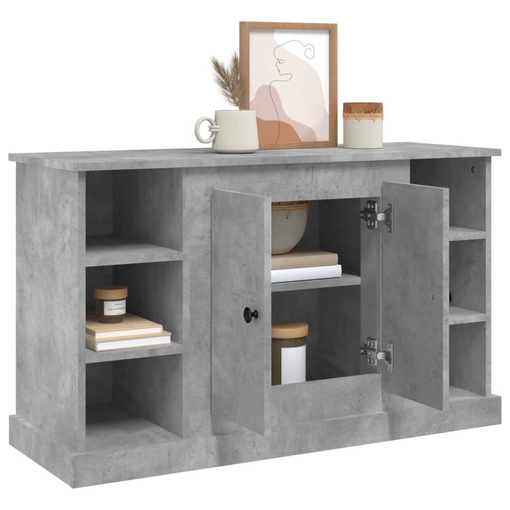 vidaXL Sideboard Concrete Grey 100x35,5x60 cm Engineered Wood