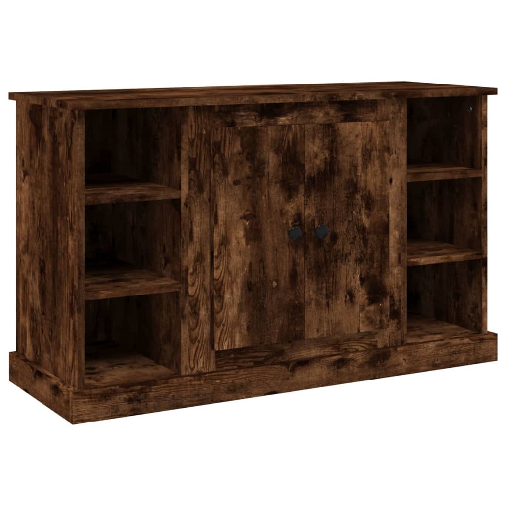 vidaXL Sideboard Smoked Oak 100x35.5x60 cm Engineered Wood