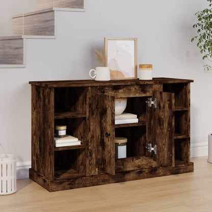 vidaXL Sideboard Smoked Oak 100x35,5x60 cm Engineered Wood