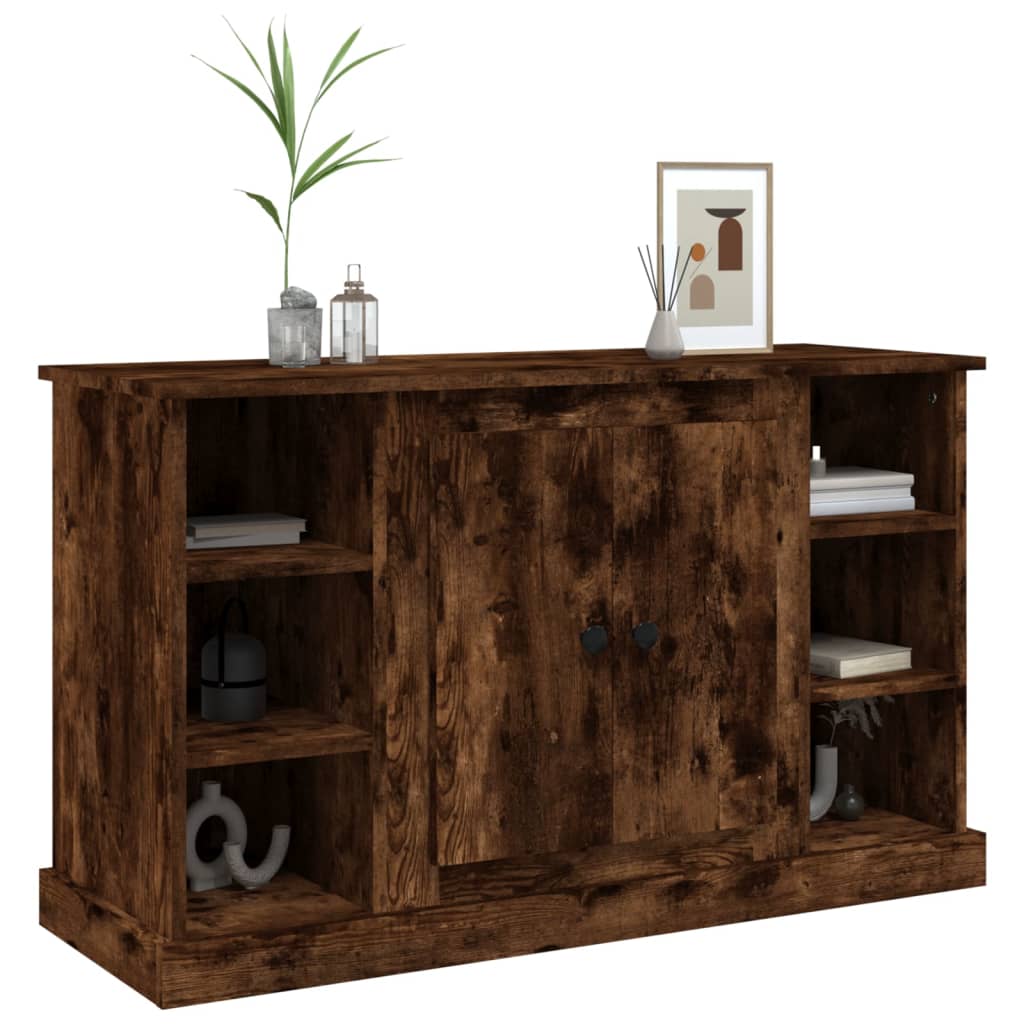 vidaXL Sideboard Smoked Oak 100x35,5x60 cm Engineered Wood