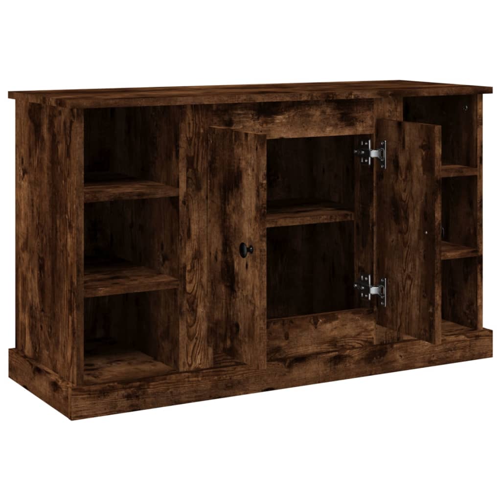 vidaXL Sideboard Smoked Oak 100x35.5x60 cm Engineered Wood